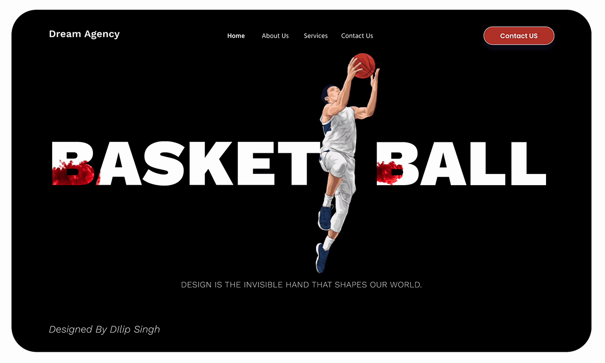 🚀 Basketball Heroic Section app graphic design illustration typography ui