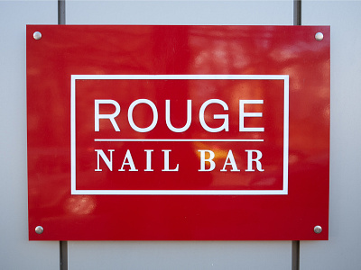 Rouge Nail Bar logo branding custom design graphic design logo typography vector
