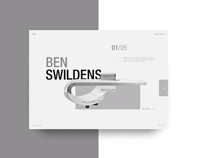 CONCEPT// Ben Swildens Design art design grayscale minimal ui web design