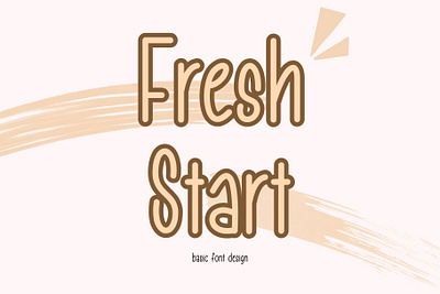 Fresh Start Basic Font>>https://creativemarket.com/Ruddean2109 basic font craft font cute font design display font font graphic design handwriting modern font simple font typography