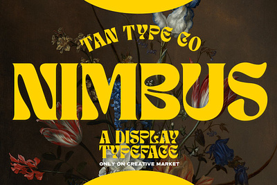 TAN - NIMBUS 70s font 80s font 90s font bold bold font bold typeface display font fun font psychedelic psychedelic font unique font