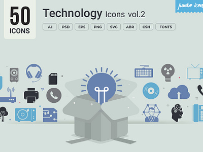 Technology Glyph Icons V2 design graphic design graphics illustration readytouse vector