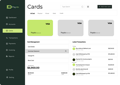 Dashboard Design dashboard fintech graphic design ui