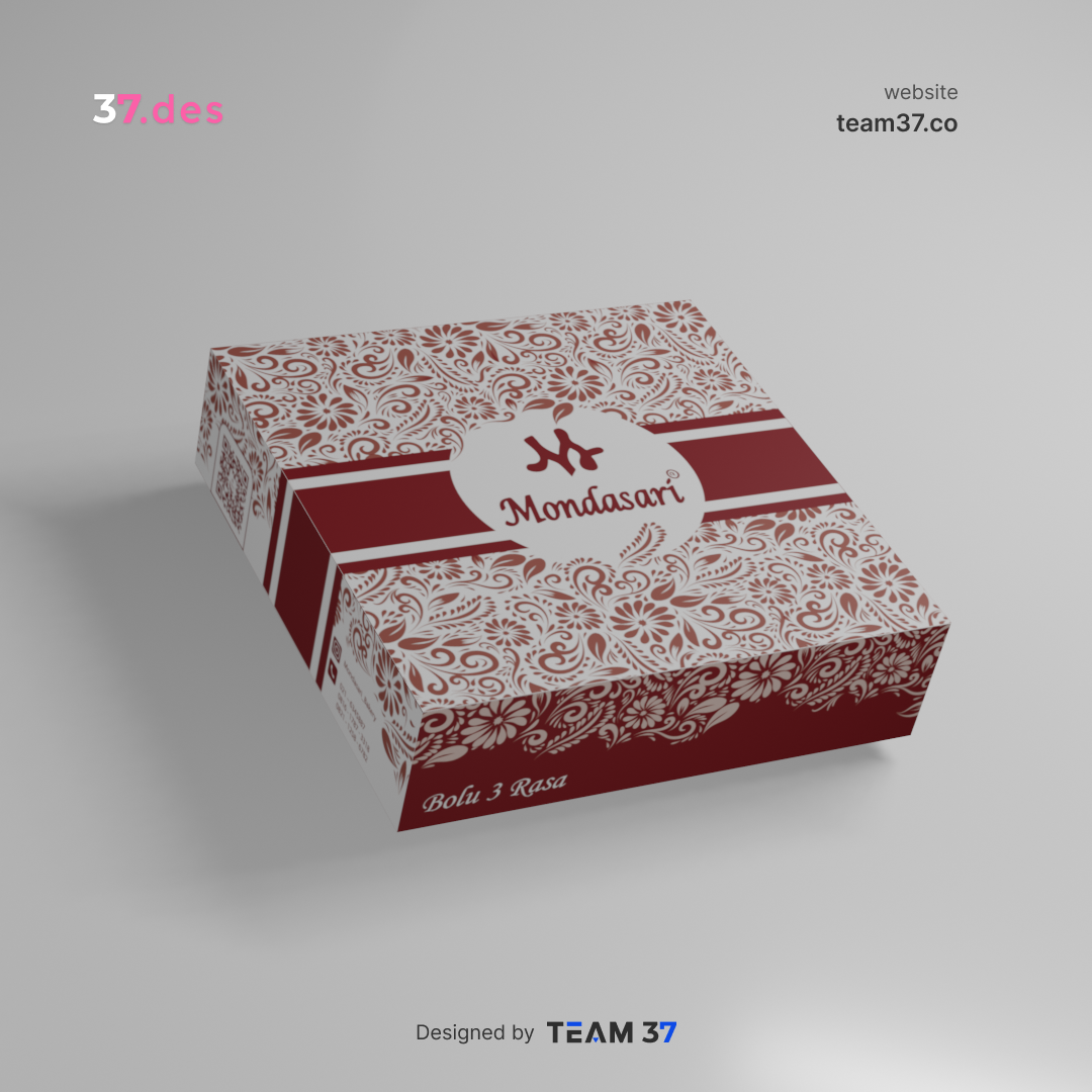 Design Packaging - Mondasari Bakery 3d graphic design packaging