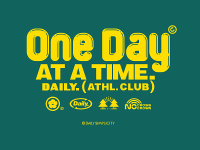 One Day AT A TIME. branding design graphic graphic design illustration logo smile sunflower sunrise typeface typography