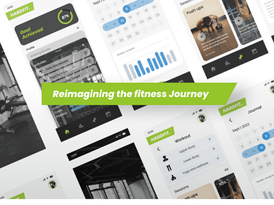 Hardfit. - Fitness Application branding dailyui figma fitness logo ui