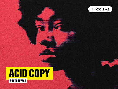 Acid Copy Photo Effect acid copier copy download duotone free freebie grain noise pixelbuddha print printer psd retro template texture vintage xerox zine