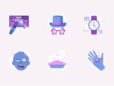 Blendate - Icons app character dating design geometric icon icon design icon set illustration line logo spot illustration ui vector