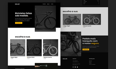 Bicycle Shop Landing Page Design