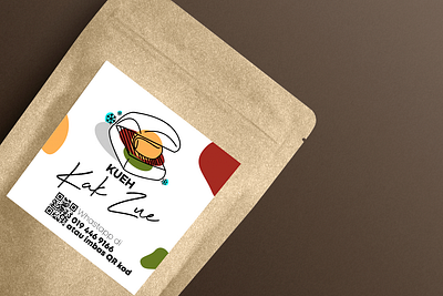 Sticker & Logo Design : Kueh Kak Zue branding design graphic design illustration logo product vector