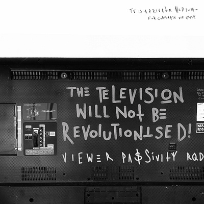 THE TELEVISION WILL NOT BE REVOLUTIONISED esoteric folkart rawart ukart illustration outsiderart text art