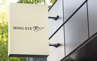 Wing Eye Light Box branding graphic design logo