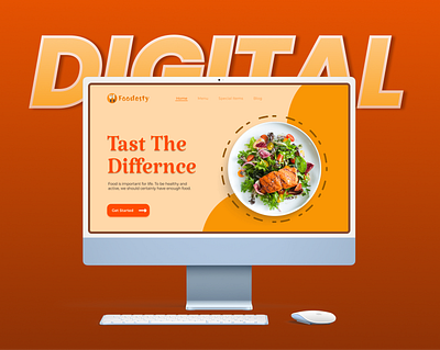 Digital Food Service Website digital food ui food web ui ui webdesign website ui design