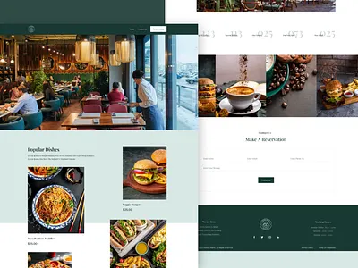 Restaurant landing page👌✌😍 restaurant web