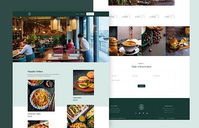 Restaurant landing page👌✌😍 restaurant web