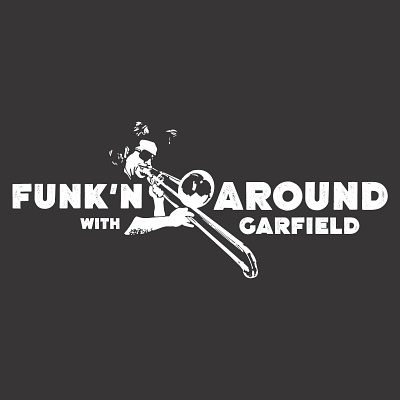 Funk'n Around with Garfield asheville band branding graphic design ill illustration logo music