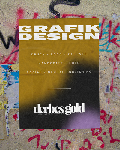 Poster branding derbe derbesgold grafikdesign graphic design logo poster