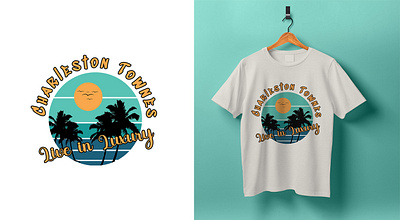 CHARLESTON TOWNES CUSTOM T-SHIRT DESIGN apperal branding custom custom design design graphic design illustration logo shirt shirts t shirts ui