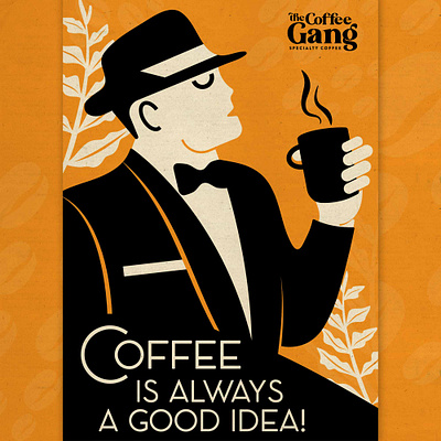 Poster design "The Coffee Gang" adobe illustrator adobe photoshop artwork branding coffee crete design flat gang grafikonart graphic design illustration motion graphics poster rethymno vector