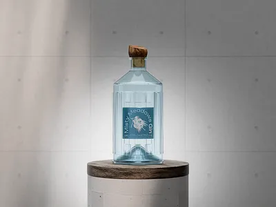 Misty Meadows Gin 🔊 On 3d advertising animation blender bottle design branding color gin graphic design motion motion graphics packaging presentation render