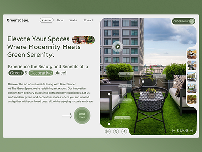 GreenSpace HeroSection concept daily design design e commerce ecommerce design green hero section hero section inspiration inspiration landing landing inspiration landing page roof garden sm creative studio ui design ui design inspiration ui inspiration ui ux web design