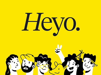 Heyo Launch agency animation branding clean graphic design heyo illustration logo minimal motion graphics product ui unfold ux web web design website