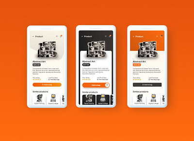 Product Page 🖼️ ar artgalleryapp graphic design mobile mobileappdesign ui uidesign ux uxdesign uxui