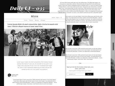 Daily UI Challenge 035 - Blog Post blog blogpost dailyui design fashion fashionmagazine graphic design onlineblog productdesign ui uidesign uiux uiuxdesign userinterface ux uxdesign vogue voguemagazine webdesign website
