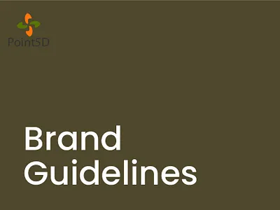 logo and Brand Guideline for Point5d branding graphic design logo