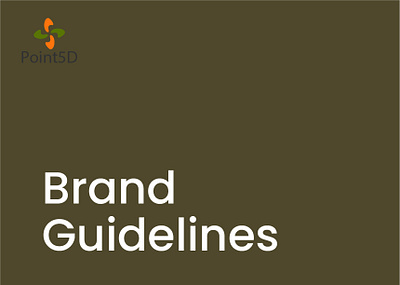 logo and Brand Guideline for Point5d branding graphic design logo