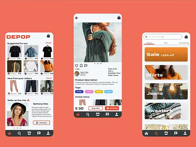 Depop Redesign Concept branding graphic design ui ux