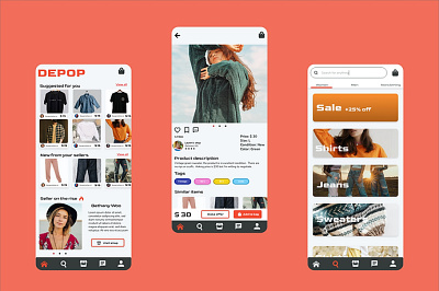 Depop Redesign Concept branding graphic design ui ux