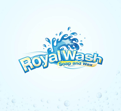 Logo Design Royal Wash Soap and Wax Logo 3d animation branding graphic design logo motion graphics ui ui design