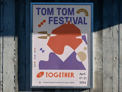 Together Poster collage design geometry layout logo pattern texture type