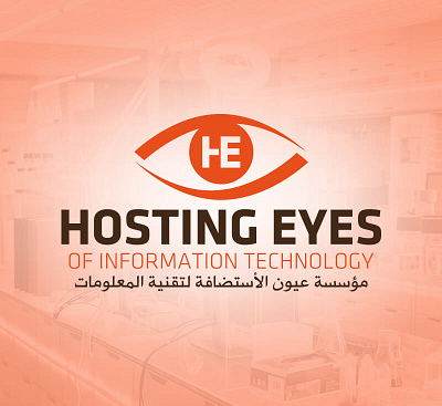 Logo Design Hosting Eyes Logo 3d animation branding graphic design logo motion graphics ui ui design