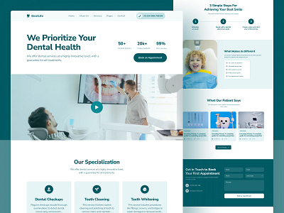 Dentlife - Dental Care Website Design dental care dental care website dental clinic dentist doctor health hospital landingpage madeinwebflow medical teeth cleaning web design webflow webflow agency webflow dental care webflow designer webflow ecommerce webflow free templates webflow specialist