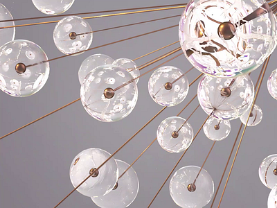 Abstraction Practice — Glass Spheres 3d 3d modeling abstract animation arnold renderer c4d c4d render cinema 4d experiment motion design particles simulation
