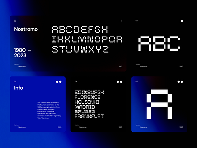 Nostromo Typeface Demo 36 days of type alien alphabet font lettering letters numbers retro font type design typeface typo