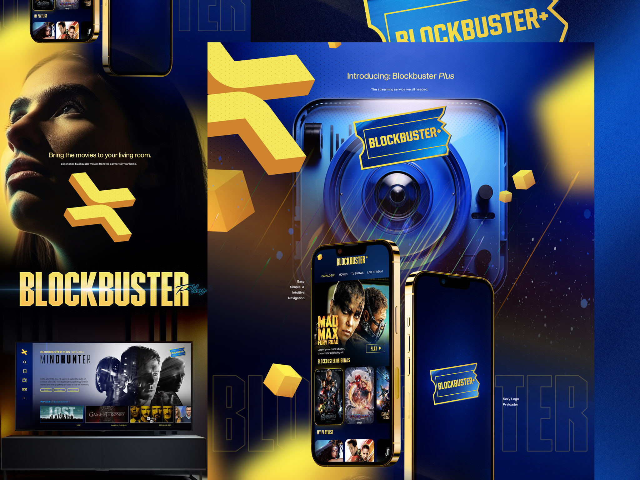 Blockbuster Plus Video On Demand by Drew Williams on Dribbble