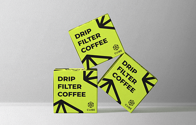 Cube Box Brand Identity box brand identity branding coffee drip filter coffee guidelines packaging ui