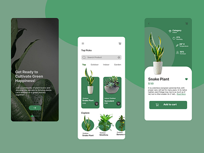 PlantPal App adobe xd app branding clean mobile design creative design figma illustration innovative mobile app mobileui modern mobile design plant app plant care app plants product design trending design ui ui mobile app design ux