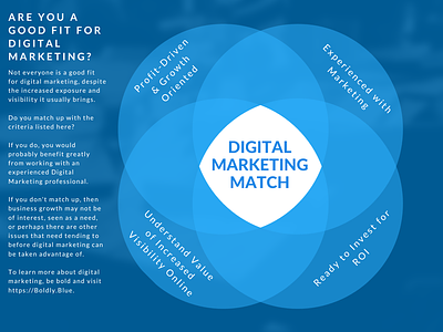 Are You a Good Fit for Digital Marketing? illustration infographic