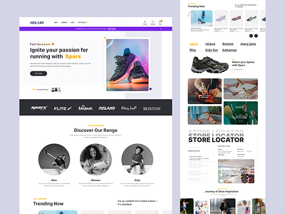 Relaxo Homepage Re-Design design landing page design ui ui design uidesign uiux web design website concept