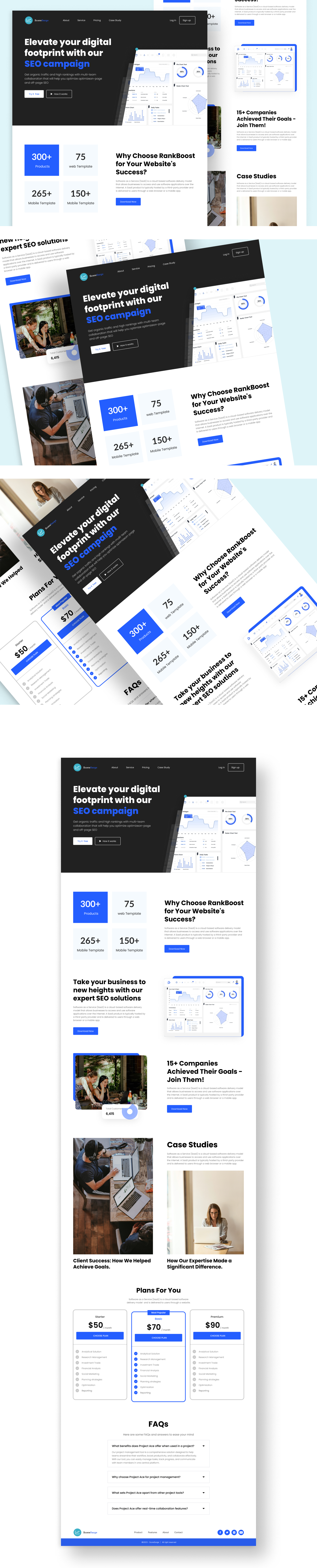SAAS Landing Page design designing graphic design illustration landing landing page landing page design saas saas landing page ui ui design user experience user interface uxui web design website design