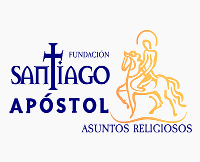 Logo for religious foundation apostol branding horse logo manonhorseback religion saint