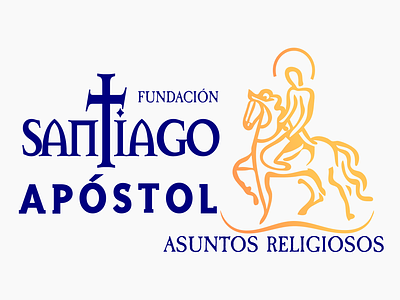 Logo for religious foundation apostol branding horse logo manonhorseback religion saint