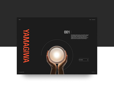 CONCEPT// YAMAGIWA design graphic design minimal ui web design