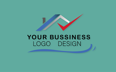 LOGO OF BUILDING 3d animation app blue branding build bussiness custumlogo design graphic design illustration logo motion graphics red stlish typography ui ux vector