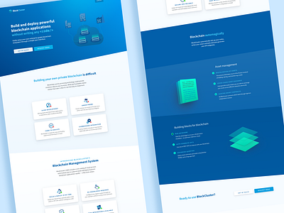 BlockCluster – Landing Page ui