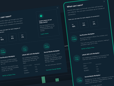 Bitfinex Affiliate ui